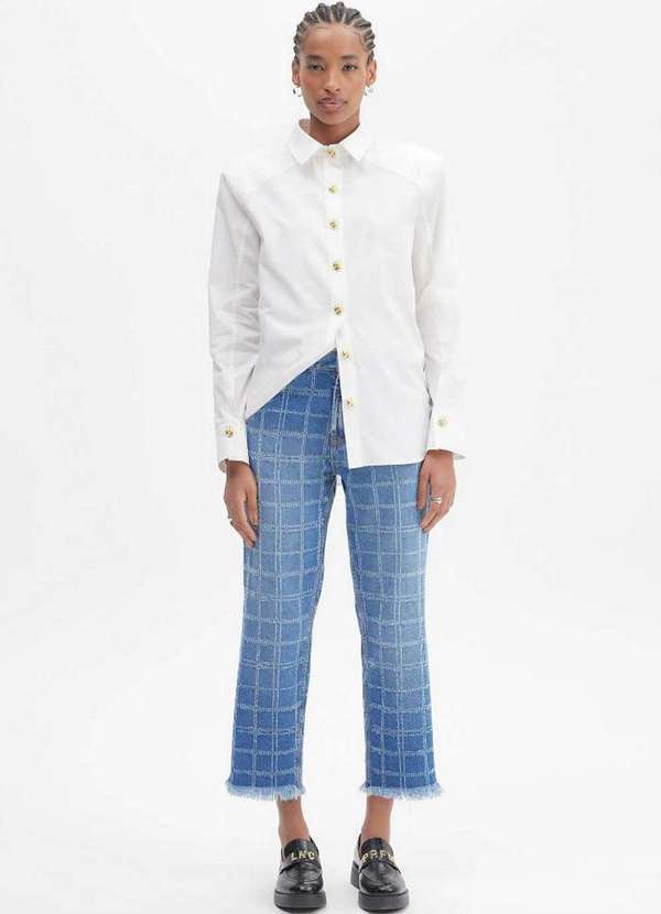 Lança Perfume - Calça Jeans Reta High A0004