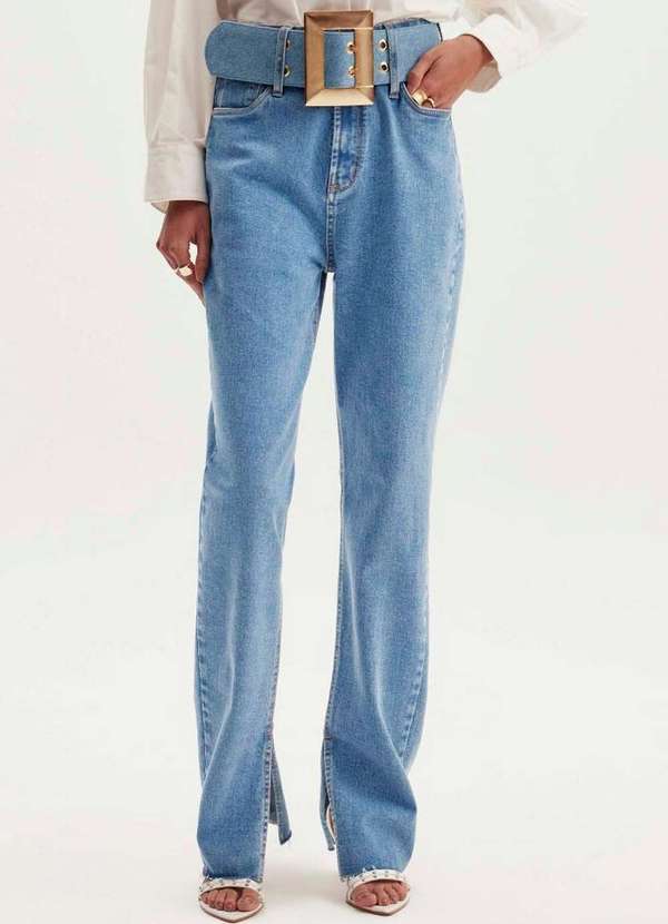 Lança Perfume - Calça Jeans Reta Super High A0004 4