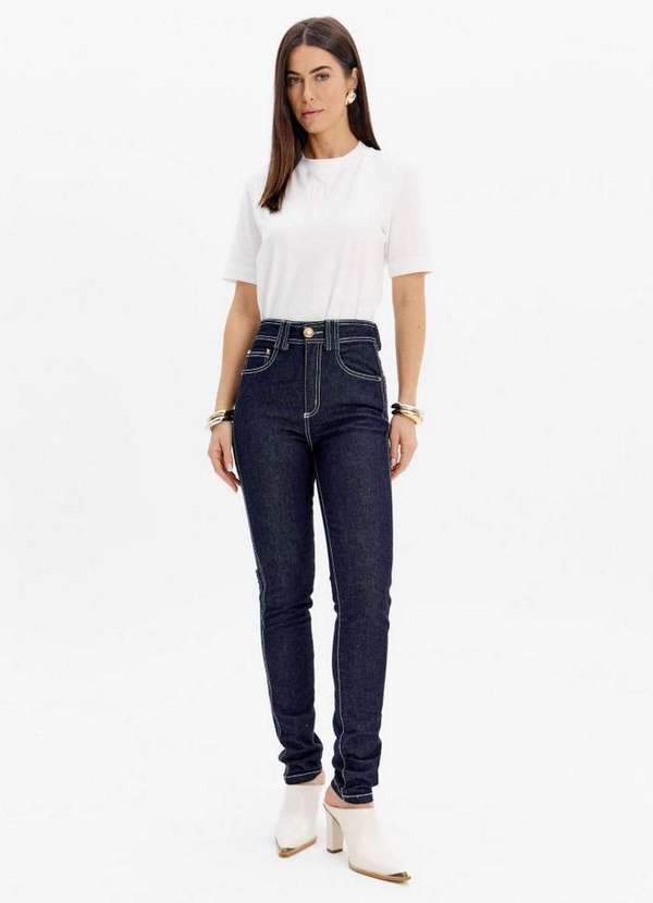 Lança Perfume - Calça Jeans Skinny Super Alta Héstia A0004