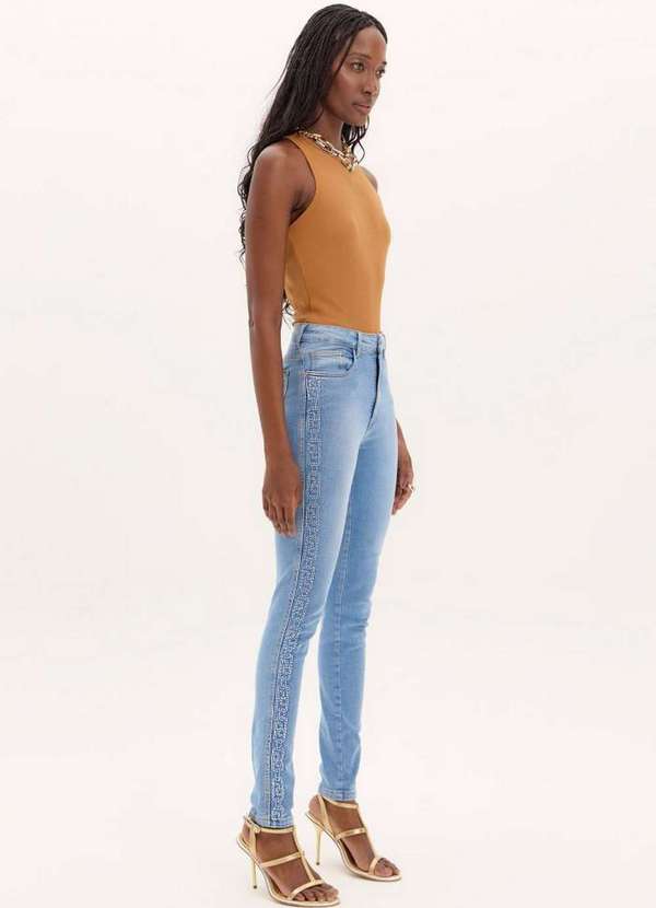 Lança Perfume Easy - Calça Jeans Skinny Super High Shine A0004