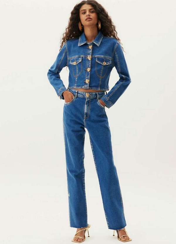 Lança Perfume - Calça Jeans Straight Super High A0004