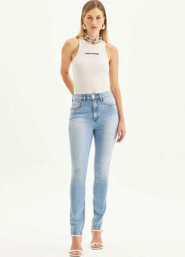 Lança Perfume - Calça Jeans Vesta Ankle Cintura Alta A0004