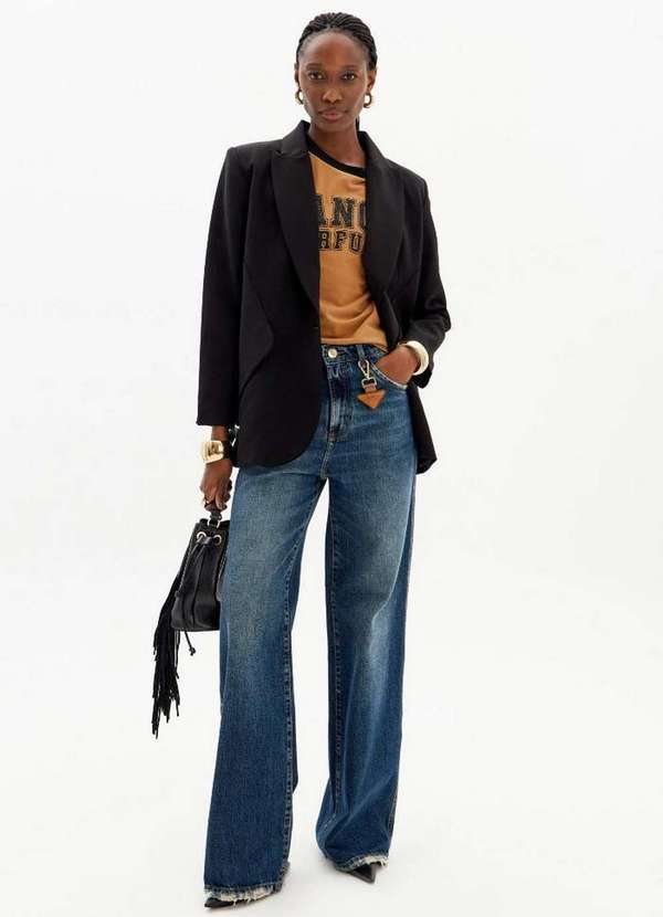 Lança Perfume - Calça Jeans Wide Leg Super Alta A0004 4