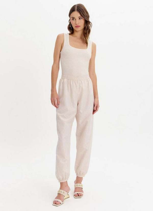 Lança Perfume Easy - Calça Jogging Logomania Cintura Alta A2427