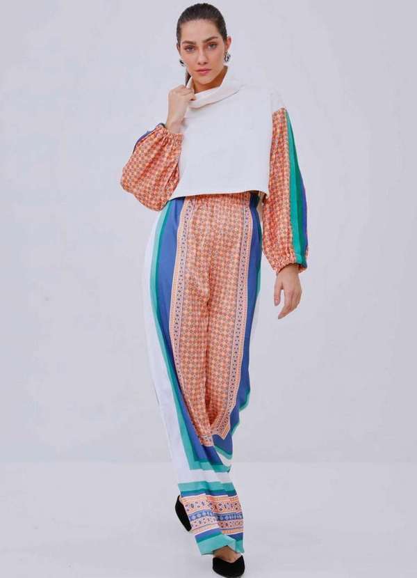 Calça Fluida Estampada main image 1