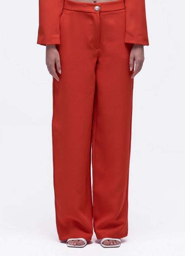 Lança Perfume - Calça Reta Alfaiataria Cintura Alta 00797 2