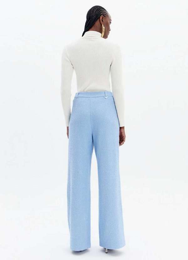 Lança Perfume - Calça Reta Cintura Alta e Passantes A2447 4