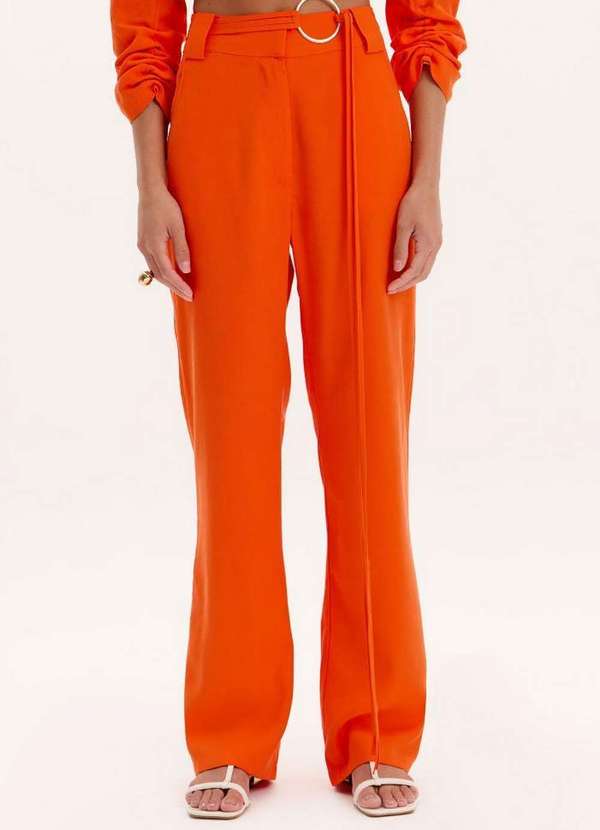 Lança Perfume - Calça Reta com Passantes A1703 2