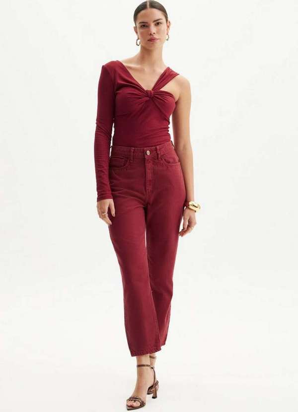 Lança Perfume - Calça Sarja Luna Mom A1075