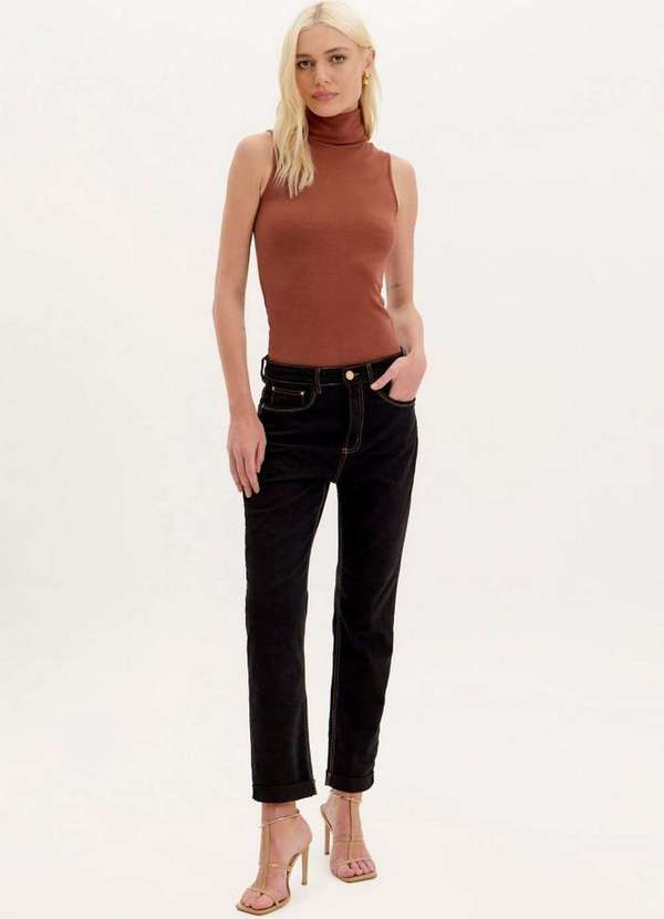 Lança Perfume - Calça Sarja Mom High A0041