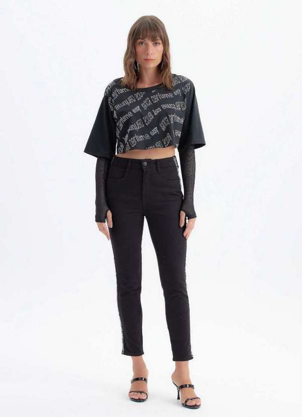 Lança Perfume Easy - Calça Sarja Skinny Super High A0003