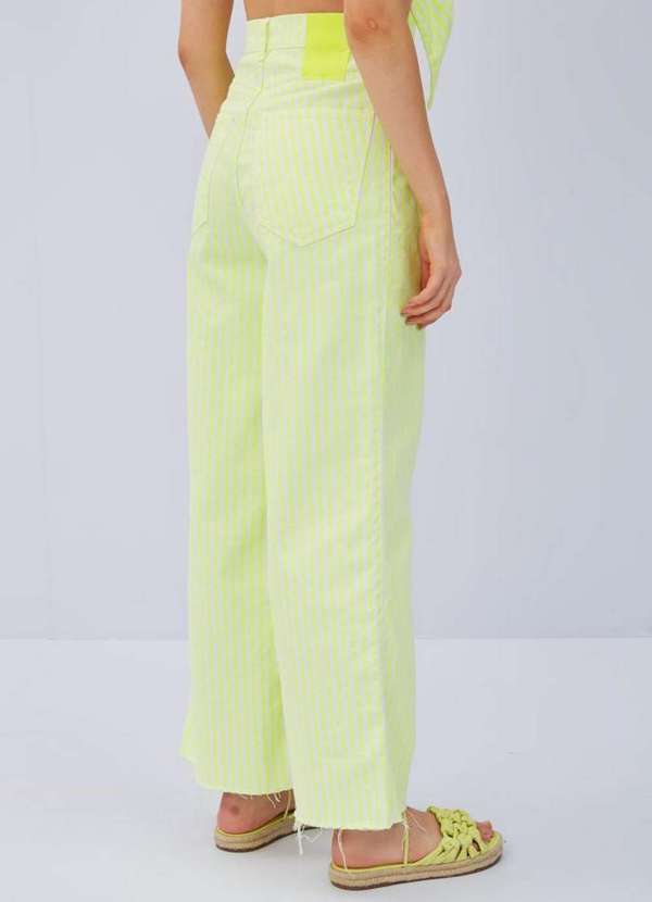 Lança Perfume - Calça Sarja Wide Leg S. High Color 08541 4