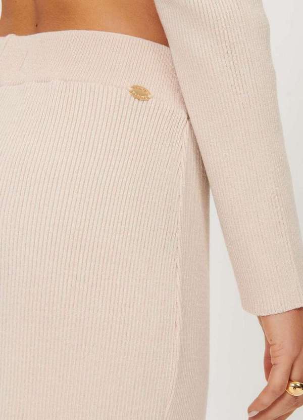 Lança Perfume - Calça Tricô Reta de Cintura Alta A2728 4