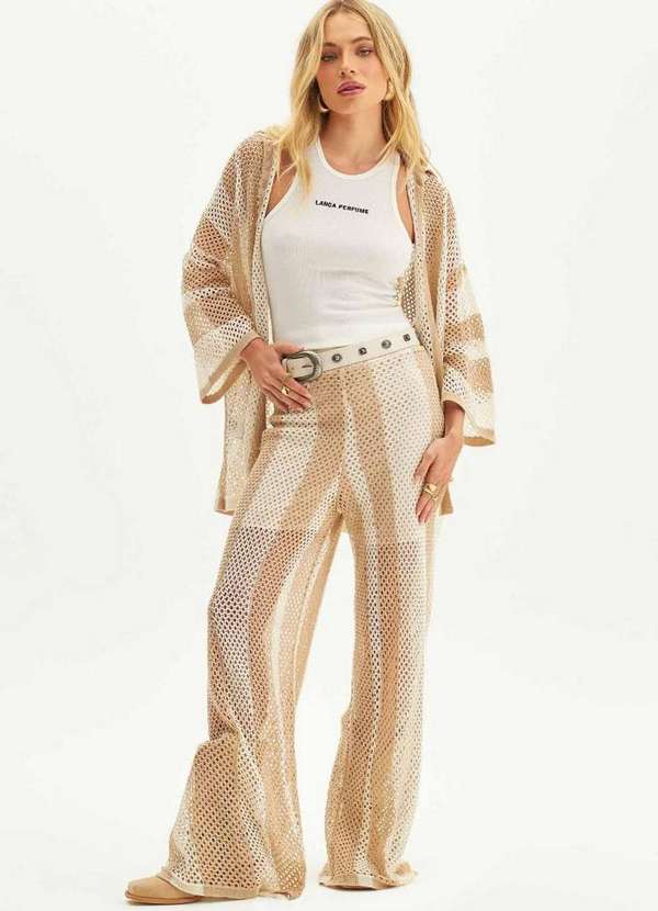 Lança Perfume - Calça Tricot Wide Leg A0204
