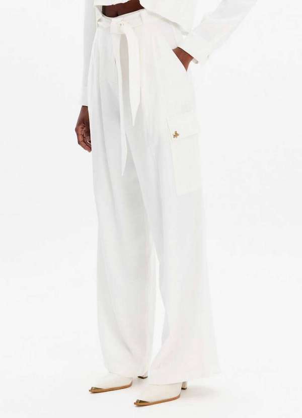 Lança Perfume - Calça Wide Leg Cargo com Cintura Alta A0001 2