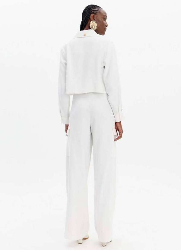 Lança Perfume - Calça Wide Leg Cargo com Cintura Alta A0001 4