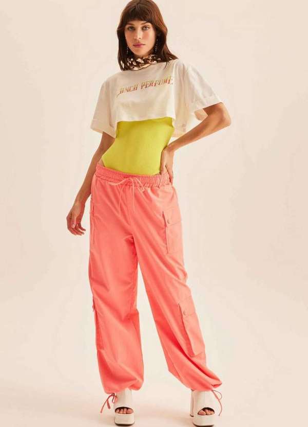 Lança Perfume - Calça Wide Leg Cintura Alta 09965