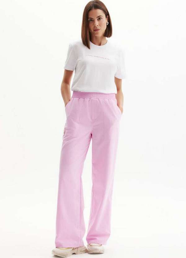 Lança Perfume Easy - Calça Wide Leg Cintura Alta A1119