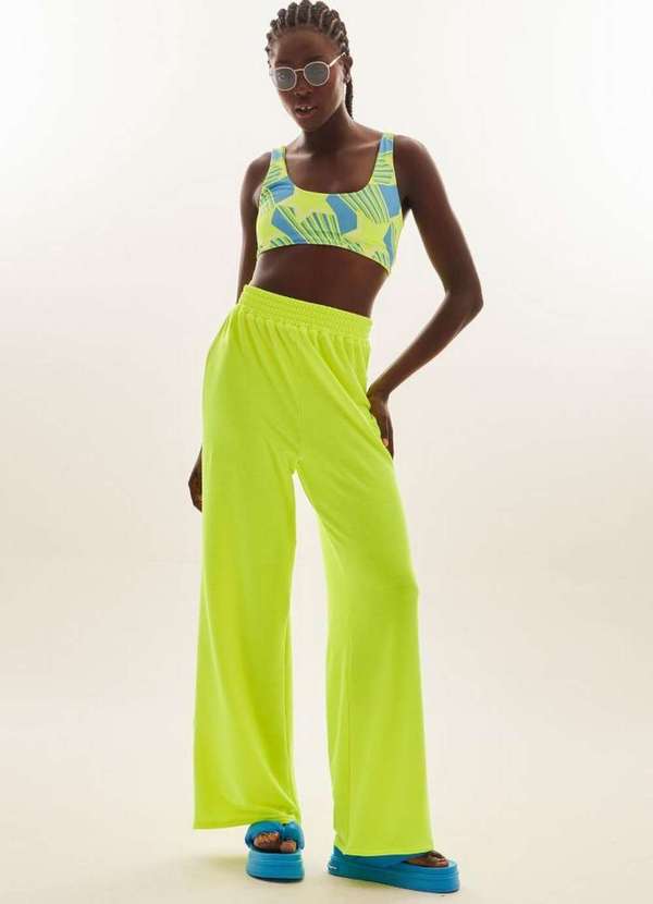 Lança Perfume Easy - Calça Wide Leg Cintura Alta 00230