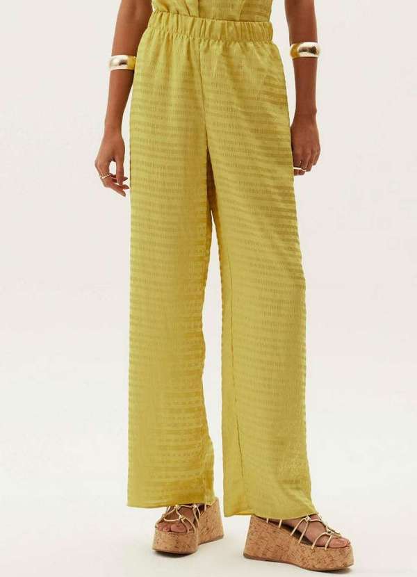 Lança Perfume - Calça Wide Leg Cintura Alta A0788 2