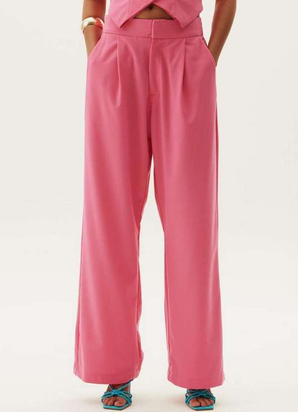 Lança Perfume - Calça Wide Leg Cintura Média A0743 4