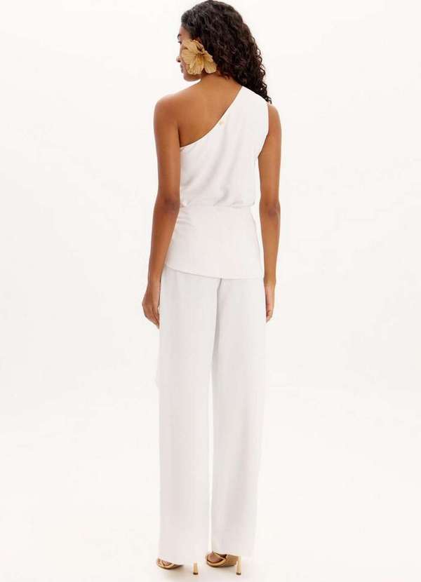 Lança Perfume - Calça Wide Leg com Sobreposição A0001 4