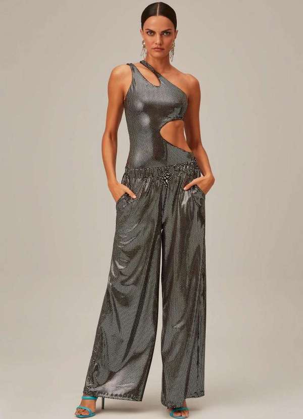 Lança Perfume - Calça Wide Leg Shine 00003