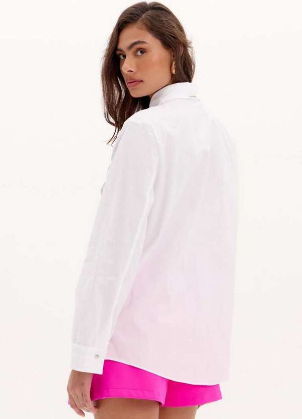 Lança Perfume - Camisa Alongada Aplicação Flor A0001 4