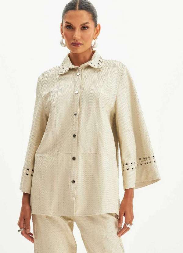 Lança Perfume - Camisa de Couro Alongada A0001