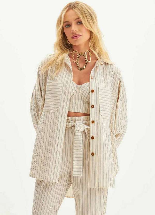 Lança Perfume - Camisa Manga Longa Alongada A0487