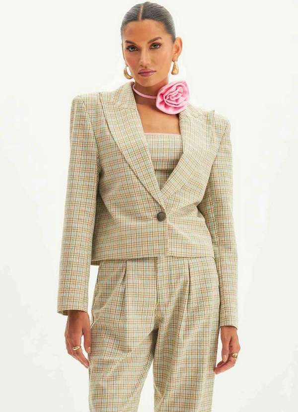 Lança Perfume - Blazer Alfaiataria Manga Longa A0483