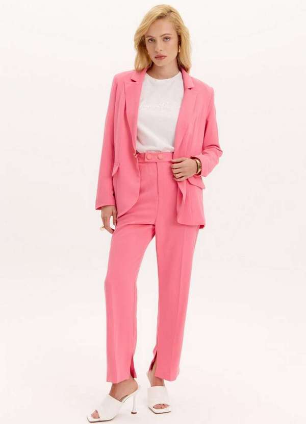 Lança Perfume - Blazer Alongado com Faixa A1658 3