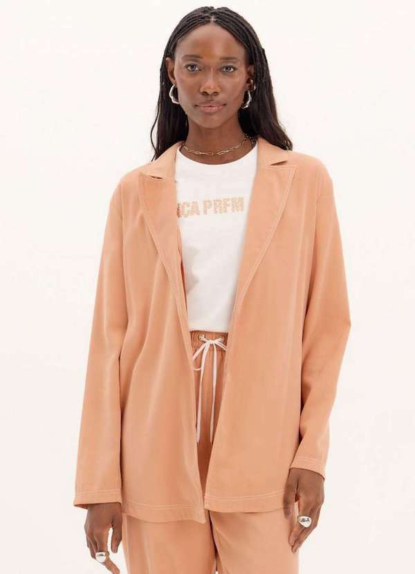 Lança Perfume Easy - Blazer Alongado com Faixa A1706