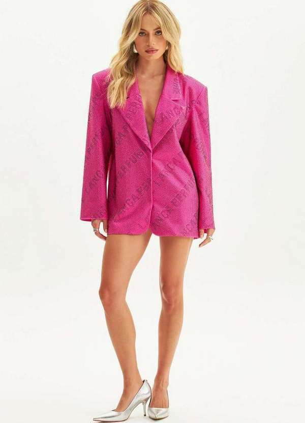 Lança Perfume - Blazer Alongado Shine A0350