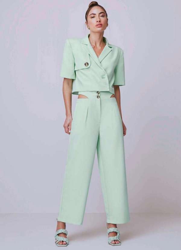 Lança Perfume - Blazer Cropped com Botões 08660