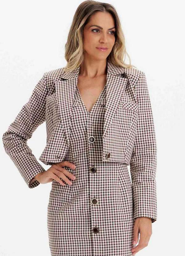 Lança Perfume - Blazer Cropped Transpassado A0704