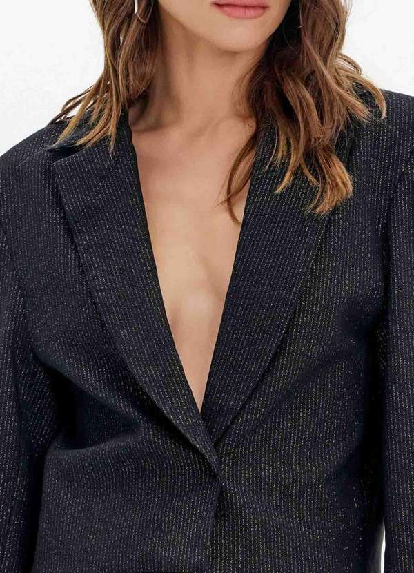 Lança Perfume Easy - Blazer Curto Manga Longa com Decote V A2259 2