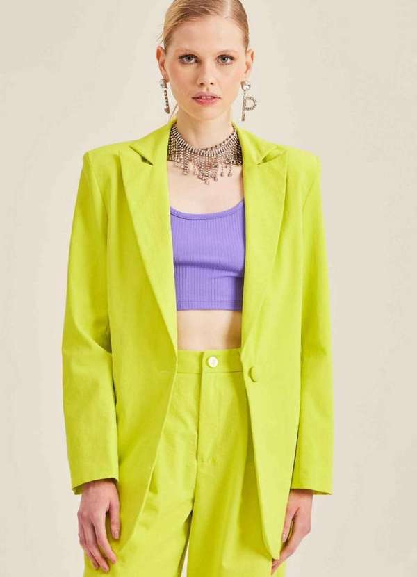 Lança Perfume - Blazer Oversized com Botão 09883