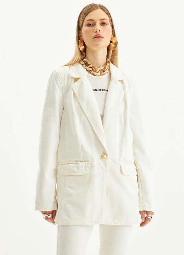 Lança Perfume - Blazer Sarja Alfaiataria Alongado A0001