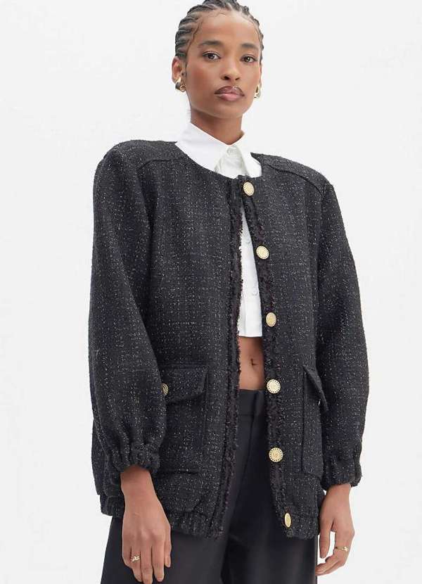 Lança Perfume - Casaco Oversized com Ombreira A0003