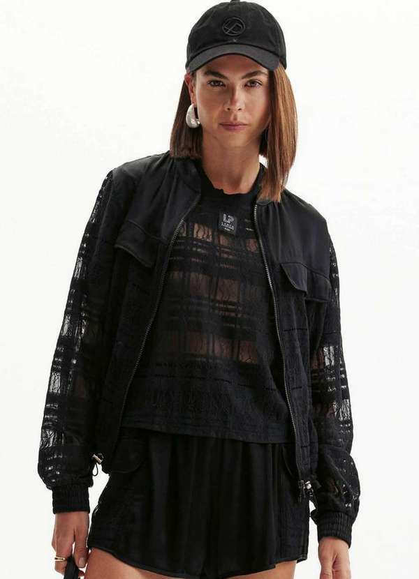 Lança Perfume Easy - Jaqueta Bomber com Recortes A0003