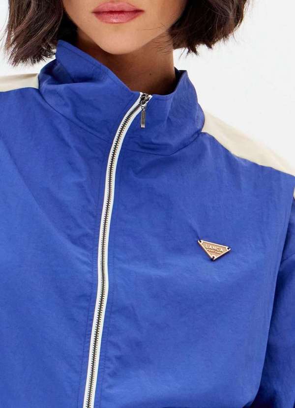 Lança Perfume - Jaqueta Curta Gola Alta com Zíper A4064 2