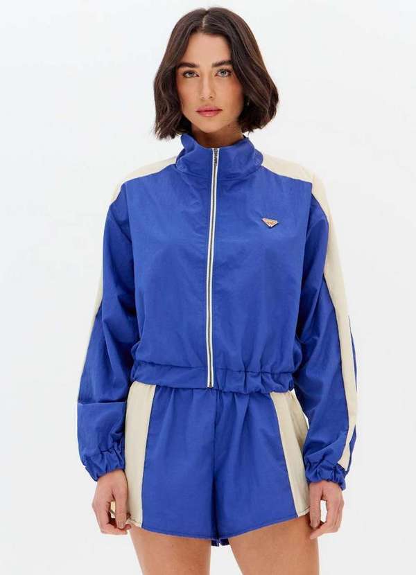 Lança Perfume - Jaqueta Curta Gola Alta com Zíper A4064 3