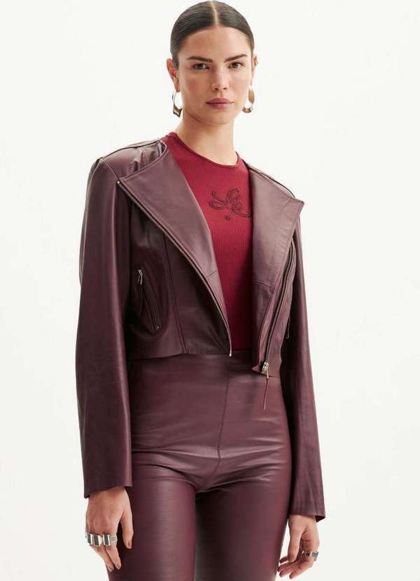 Lança Perfume - Jaqueta de Couro Biker A1020