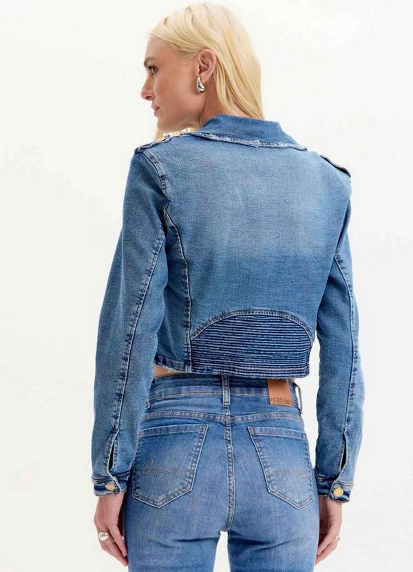 Lança Perfume - Jaqueta Jeans com Zíper A0004 2