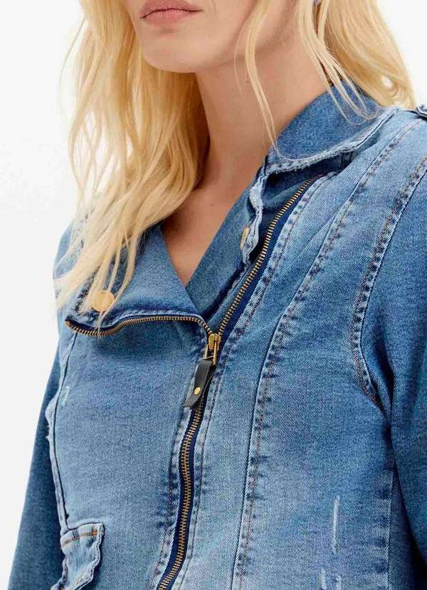 Lança Perfume - Jaqueta Jeans com Zíper A0004 3