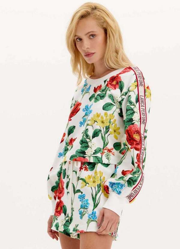 Lança Perfume - Moletom Curto Estampado A2009