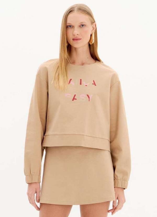 Lança Perfume Easy - Moletom Manga Longa com Estampa Frontal A2736