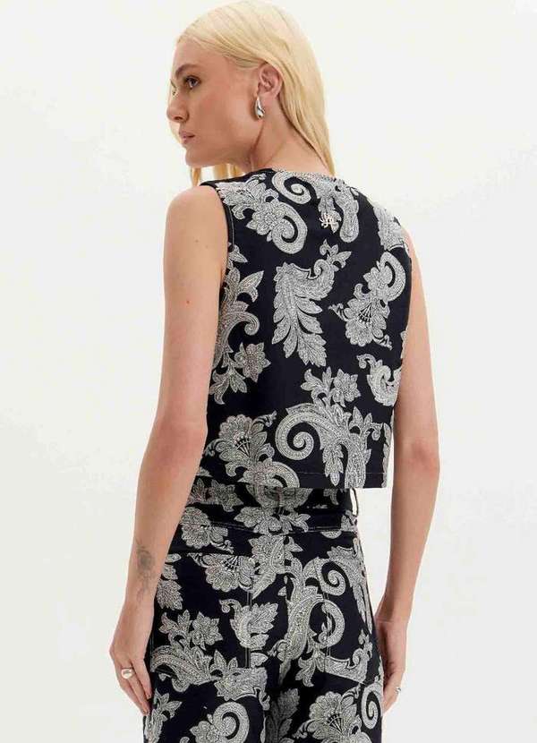 Lança Perfume - Colete Slim em Jacquard A1483 3