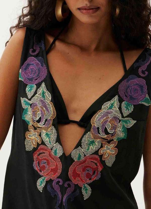 Lança Perfume - Macacão Curto Bordado A0003 2